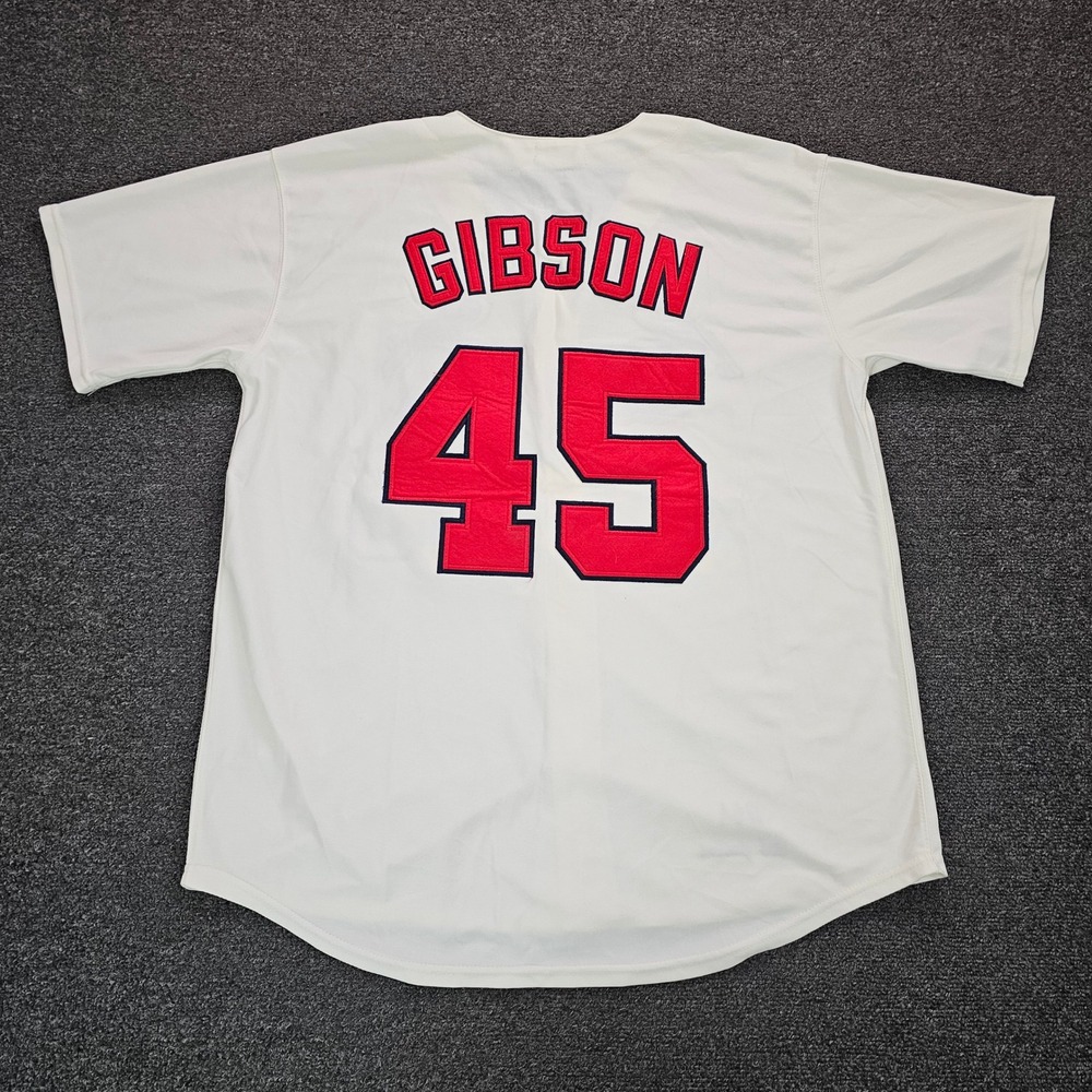 Mitchell & Ness St Louis Cardinals Jersey Mens 52 1964 Bob Gibson 45 Cream - Picture 6 of 10